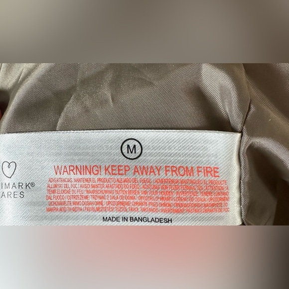 Primark Taupe Puffer Jacket Men’s Medium Lightweight Shower Resistant Zip Coat - Picture 6 of 7